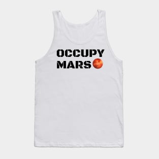 Occupy Mars Black Tank Top